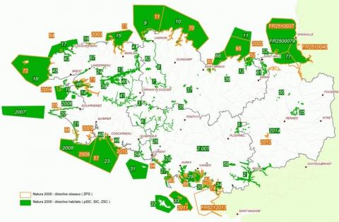 Les sites Natura 2000 en Bretagne Les sites Natura 2000 en Bretagne